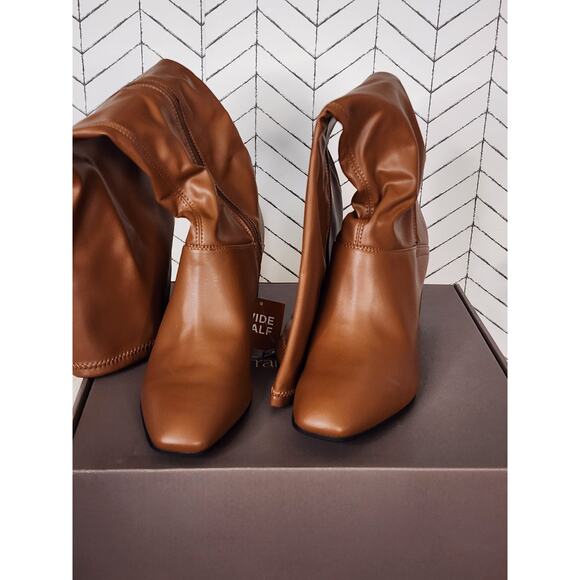 Franco Sarto Tribute Wide Calf Knee High Boots – Faux Leather, 3" Heel - Picture 2 of 12